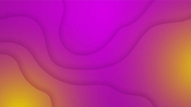 kağıt kesimi gradyan morumsu sarı soyut tasarım arka planı