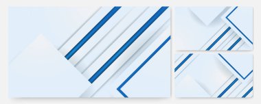 Modern Açık Beyaz Mavi Soyut Tasarım SancağıName