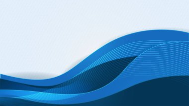 Modern dalga Açık Mavi Renkli Soyut Tasarım Sancağı