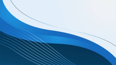 Modern dalga Açık Mavi Renkli Soyut Tasarım Sancağı