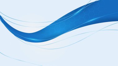 Modern Açık Mavi Soyut Tasarım SancağıName