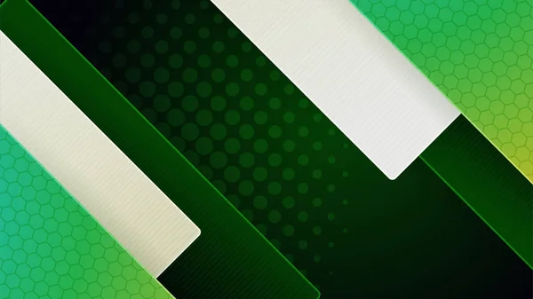 Moderna Tecnologia Verde Colorido Design Abstrato Fundo —  Vetores de Stock