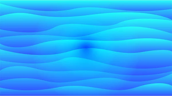 Gradienten Welle Blau Gelb Bunt Abstrakt Design Hintergrund — Stockvektor