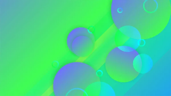 Transparent Dégradé Memphis Vert Fond Design Abstrait Coloré — Image vectorielle