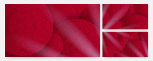 Modern Circle Rot Bunte Abstrakte Design Banner — Stockvektor