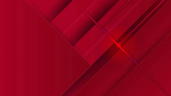 Banner Diseño Abstracto Colorido Rojo Claro Moderno — Vector de stock