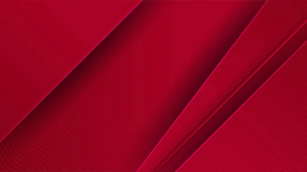 Papirlag Rødt Abstrakt Konstruksjonsbanner – stockvektor