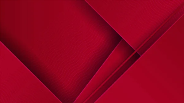 Capa Papel Rojo Diseño Abstracto Colorido Banner — Vector de stock