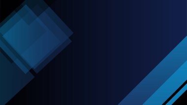 Şeffaf gradyan şekil Mavi Renkli soyut Tasarım Sancağı