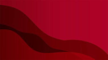 dalga beyaz kırmızı soyut tasarım bayrağı