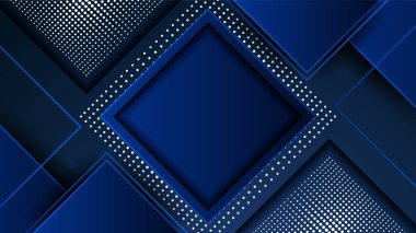 Teknoloji Mavi Renkli Soyut Tasarım Sancağı