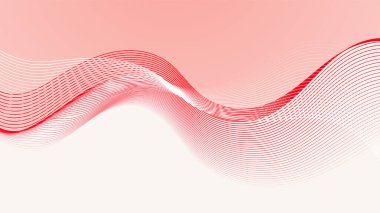 Modern dalga Işık Kırmızı Renkli Soyut Tasarım SancağıName