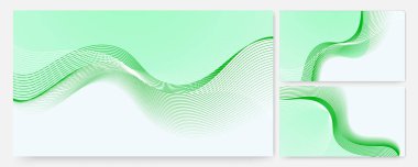 Modern dalga Açık Yeşil Renkli Soyut Tasarım Sancağı