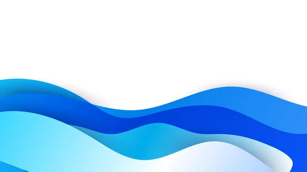 Κύμα Κλίση Μπλε Πορτοκαλί Πολύχρωμο Αφηρημένο Σχεδιασμό Banner — Διανυσματικό Αρχείο