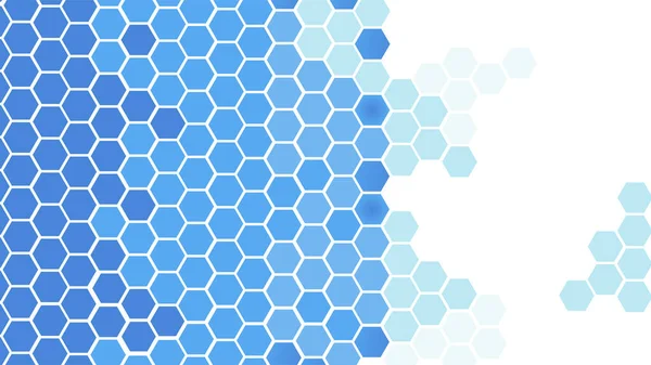 Sześciokąt Jasnoniebieski Kolorowy Abstrakcyjny Design Banner — Wektor stockowy