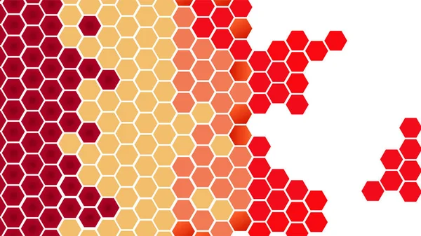 Hexagon Light Red Bunte Abstrakte Design Banner — Stockvektor