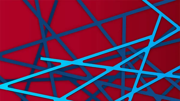 Tecnologia Azul Vermelho Colorido Abstrato Design Banner —  Vetores de Stock