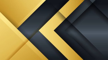 Modern lüks konsepte sahip siyah ve parlak altın soyut arkaplan