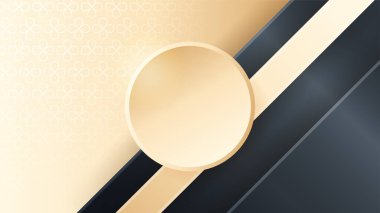 Modern lüks konsepte sahip siyah ve parlak altın soyut arkaplan