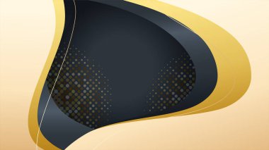 Modern lüks konsepte sahip siyah ve parlak altın soyut arkaplan