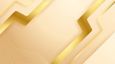 Modern lüks konsepte sahip siyah ve parlak altın soyut arkaplan