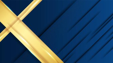 Üst üste binen altın kaplamalı lacivert arka plan. İş dünyası, şirket, kurum, parti, şenlik, seminer ve görüşmeler için uygun