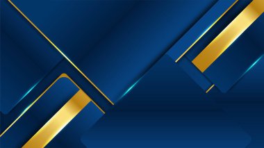 Üst üste binen altın kaplamalı lacivert arka plan. İş dünyası, şirket, kurum, parti, şenlik, seminer ve görüşmeler için uygun