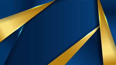 Üst üste binen altın kaplamalı lacivert arka plan. İş dünyası, şirket, kurum, parti, şenlik, seminer ve görüşmeler için uygun