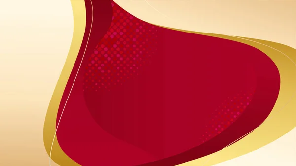 Luksusowe Czerwone Złote Tło Elegancki Baner Prezentujący Biznes Ilustracja Wektora — Wektor stockowy