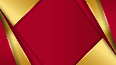 Zarif kırmızı kestane rengi ve üst üste binmiş altın arkaplan. İş dünyası, şirket, kurum, parti, şenlik, seminer ve görüşmeler için uygun