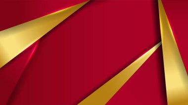 Zarif kırmızı kestane rengi ve üst üste binmiş altın arkaplan. İş dünyası, şirket, kurum, parti, şenlik, seminer ve görüşmeler için uygun