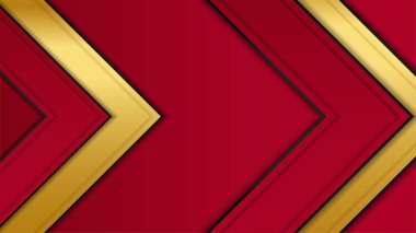 Zarif kırmızı kestane rengi ve üst üste binmiş altın arkaplan. İş dünyası, şirket, kurum, parti, şenlik, seminer ve görüşmeler için uygun