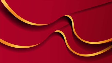 Kırmızı ve altın arka plan