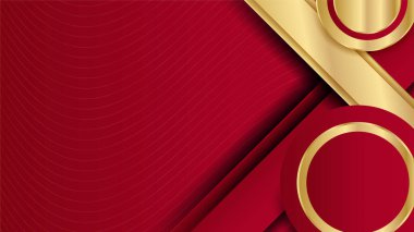 Kırmızı ve altın arka plan