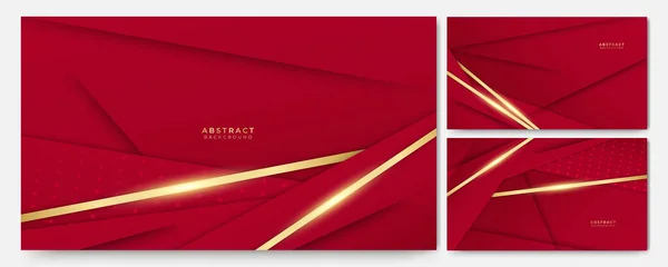 Abstract Red Gold Luxury Background — Stock Vector