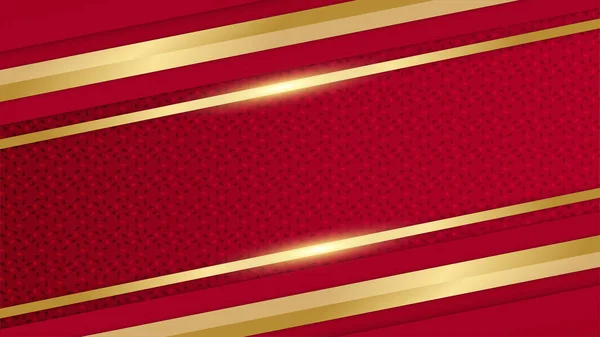 Fondo Lujo Abstracto Rojo Dorado — Vector de stock