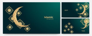 Gerçekçi Mandala Arap yeşil İslami tasarım arka planı