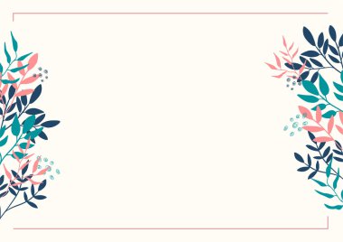 Çiçek soyut renkli sertifika tasarım şablonu