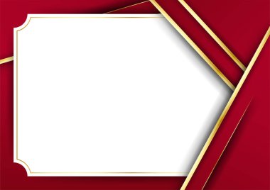 Zarif profesyonel kırmızı sertifika tasarım şablonu