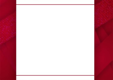 Minimalizm geometrik kırmızı sertifika tasarım şablonu