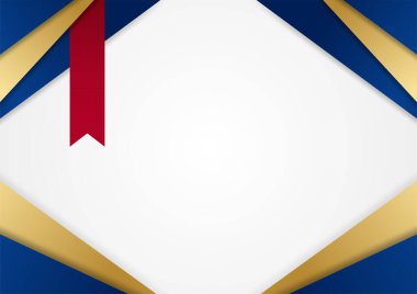 gradyan zarif altın mavi sertifika tasarım şablonu