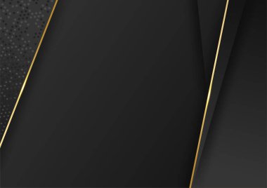 Modern koyu siyah ve altın soyut arkaplan