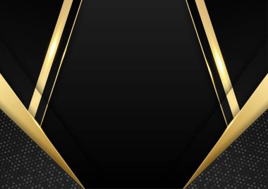 Modern koyu siyah ve altın soyut arkaplan