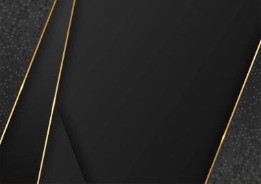 Modern koyu siyah ve altın soyut arkaplan