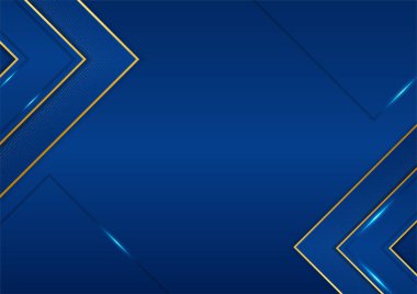 modern koyu mavi ve altın soyut arkaplan