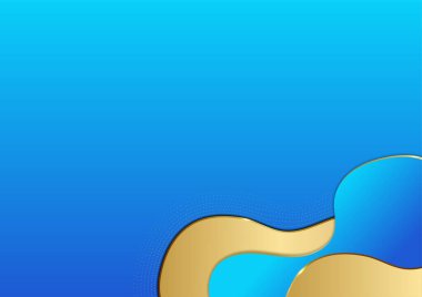 modern koyu mavi ve altın soyut arkaplan