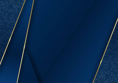 modern koyu mavi ve altın soyut arkaplan