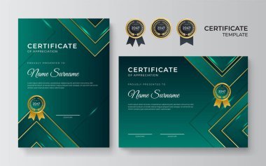 zarif altın sertifika tasarım şablonu