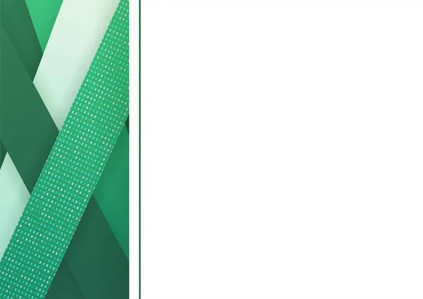 最小主义几何绿色证书设计模板 — 图库矢量图片