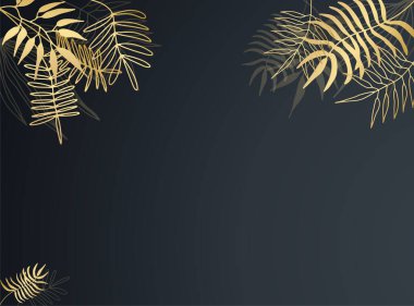 Modern siyah ve altın rengi soyut arkaplan